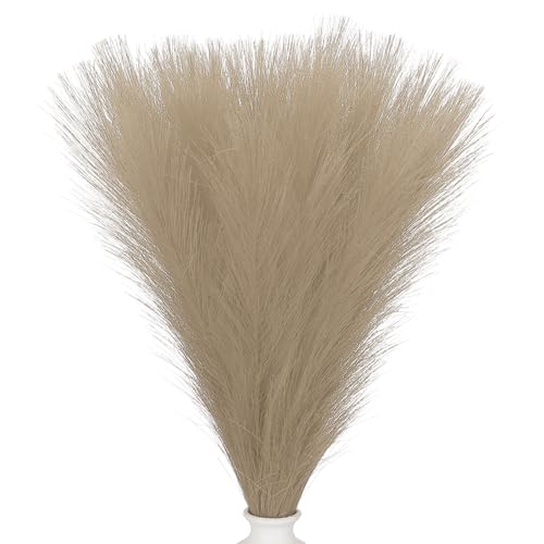 17,7 inch pampas gras decor, 30 stukken kunstpampas gras bulk pluizig faux pampas gras klein gedroogd, bruin