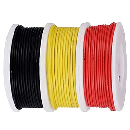 26 Gauge Siliconen Wire, 26 AWG, Connection Cable Kit, 300V, Tinned Koper Draad, Elektrische Draad, 3 Kleuren, 7 Meters Elke, DIY Draad Assortiment