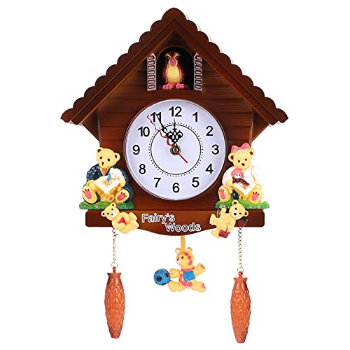 Koekoeksklok, Koekoek Vogel Voices Bell Treehouse Wall Clock Art Vintage Decoratie voor thuis