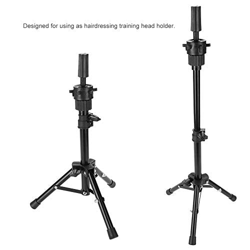 Kapper Training Hoofdhouder, Mannequin Hoofdhouder, Haar Styling Stand (zwart, metaal) 5