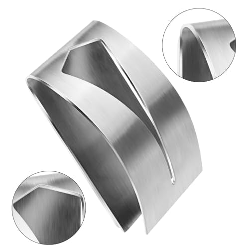 5 stuks metalen handdoekhanger, roestvrij stalen handdoekhaak, handdoekhouder voor badkamer en keuken, Geschikt voor keuken, badkamer, kantoor, boren geen behoefte 3