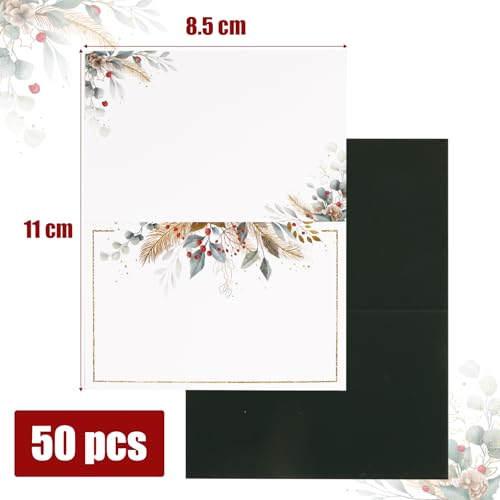 50Stuks Kerstmis plaats kaart tafel zitten kaarten bruiloft papier naam kaarten voor Kerstmis tafel setting verjaardag kerstmis diner partij levering