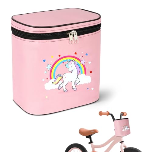 Handlebar Bag for Kids, Roze eenhoorn