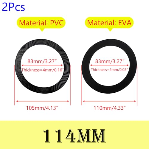 4 st. Verzegelingsringen Vervanging Seal Kit for Drain Fitting O Rings Seals for 114mm Spool Series (ASIN#B09D8YCGSH & B09KBN5YL3 & B09KBRVBZV)