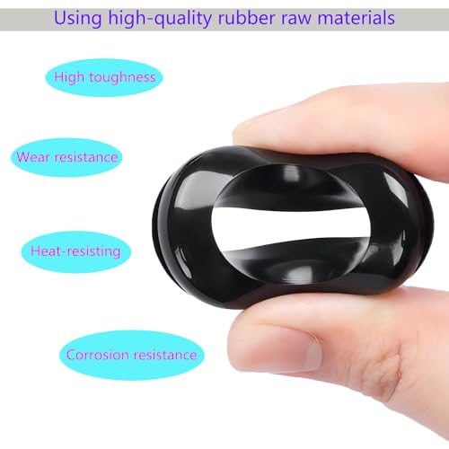 Verpakking van 20 Rubber Kabel Grommet, Gat Diameter 14 mm, Installatie Diameter 17 mm, Kabel Grommet Gemaakt van Rubber Draad, Eyelet, Rubber Caps voor Kabels 4