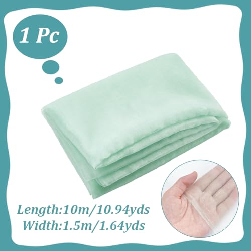 Organza Stof voor Bruiloft, 1.5x1m Organza Fabric Sheer Bruid Solid Doorschijnend voor bruiloft Fotografie Achtergrond Dress Party, Medium Aquamarine