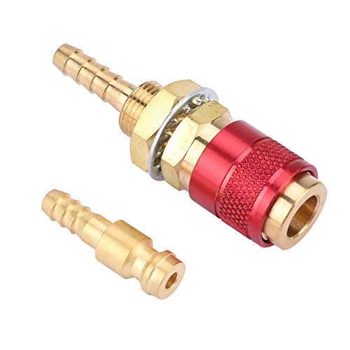 M6 Snel Loslaten Kit Quick Cooler voor water gekoelde gasaansluiting voor MIG TIG lasbrander voor lasbrander (rood), lassen en snijden Accessoires 3