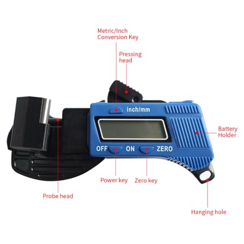 2GT Timing Belt Tensiometer Metaalhulpmiddel, riemspanningsdetectie meten Nauwkeurige riem Elastische Synchroon compatibel met Voro VZBOT 3D-printers(Met Batterij) 4
