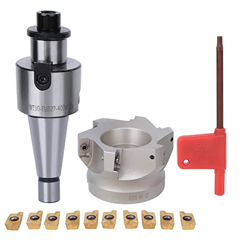 6 Fluit Hoek Malen Cutter Gezicht Malen Cutter Invoegen Cutter NT30 FMB27 Collet houder 6 Fluit Malen Cutter AMPT1604 Invoegen (NT30-FMB27+80 mes schijf +1604APMT mes pellets)