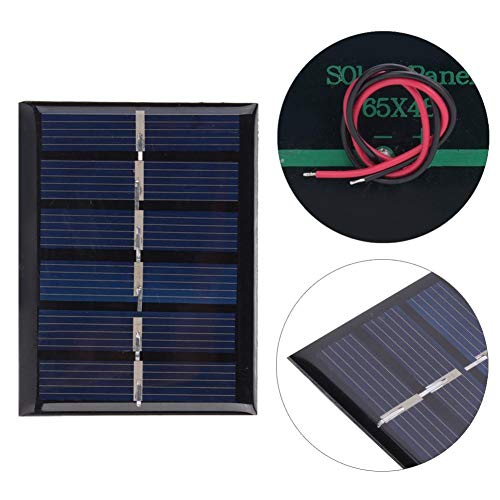 4Stuks 3V 0,3W Polykristallijne Silicium DIY Zonnepaneel Waterdichte DIY Safety Solar Power Charging Panel met kabel 65x48mm Camping 3
