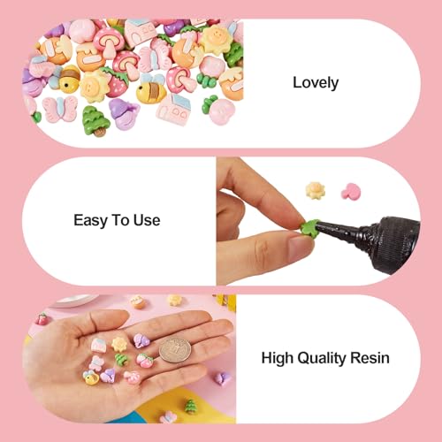 Hars Cabochons Slijm Charms Flatback Cabochons voor Sieraden Ambachten Scrapbooking Hoofdband Telefoon Case Decor 3