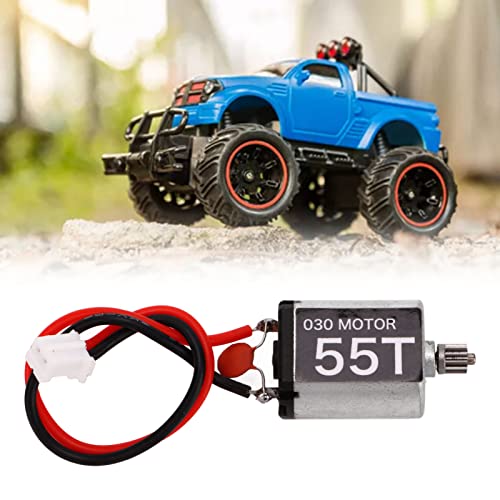 RC Car Motor, Low Noise 030 Motor RC Car Engine RC 55T Borstel Motor met 11T tandwiel voor AXIAL SCX24 1/24 4