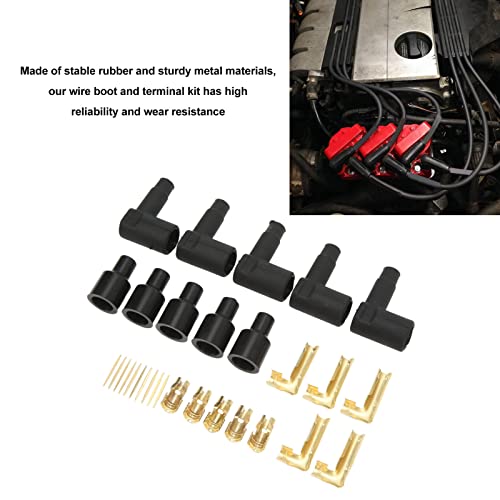 90 graden Distributeur, 30PCS Spark Plug Boat Terminal Kit en Coil HEI ontstekingsdraad voor 610mm wires