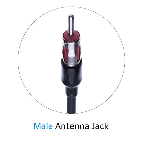 Y-splitter kabel, stekker op bus, antenne uitbreiding, DIN auto radio uitbreiding, 50 cm 3
