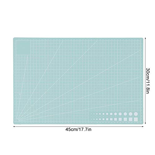 Roosterlijnen snijden Mat, A3 Handig duurzaam te gebruiken A3 snijplank snijden Mat Zelf-Healing voor thuis voor studenten (lichtgroen) 5