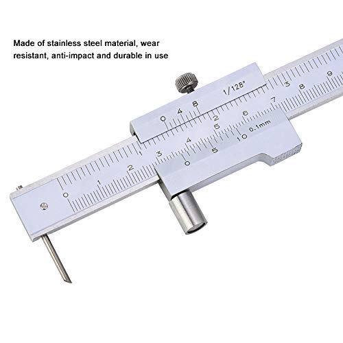 Parallel Crossed Caliper, 0-200mm RVS Parallel Crossed Caliper met Carbide Scratch Pen/Needle, Marking Gauge, Marking Tool 3