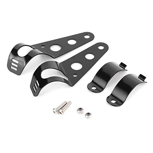 Motorfiets Koplamp Raket, motorfiets Universeel 35mm-43mm Koplamp Raket vork Koplamp houder Koplamp Raket