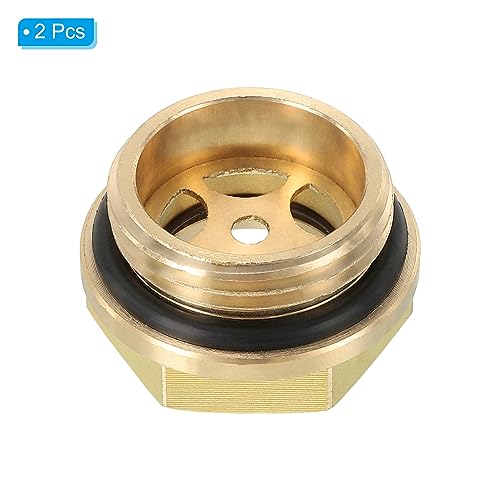 Air Compressor Olie Gezichtsglas, 2 stuks G 3/4 Inch Man Thread Messing Olie Liquid Level Meter Air Compressor Delen met O-Ring 3