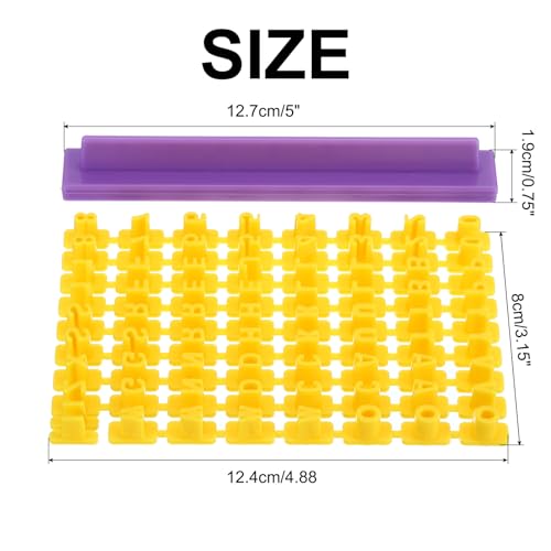 Polymer klei brief stempels, 144 st Alfabet klei postzegels Aantal snijders Herbruikbare patronen voor Polymer klei Kerstmis oorbellen sieraden maken DIY Ambacht