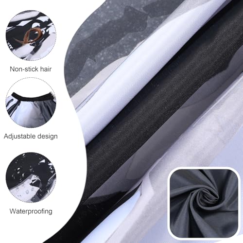 Kapper Cape, 160 x 140 cm, Waterdichte Kapper, Verstelbare Kapper, Kapper Cape, Salon Accessoires, voor Vrouwen en Mannen 4