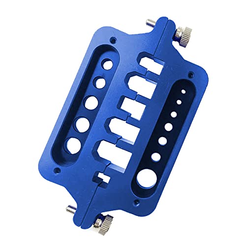 Aluminium lassen Solderen Isolatie Station Jig RC Gereedschap voor XT60 XT90 Denas T Banaan Plug-connector-blauw 4