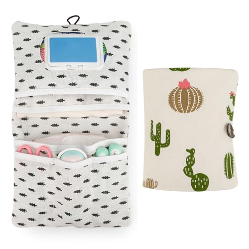 Luiertas Organisator, Draagbare en Herbruikbare Luier Pouch voor Mum Luier Bag Organizer voor Luiers Wet Wipes, beige