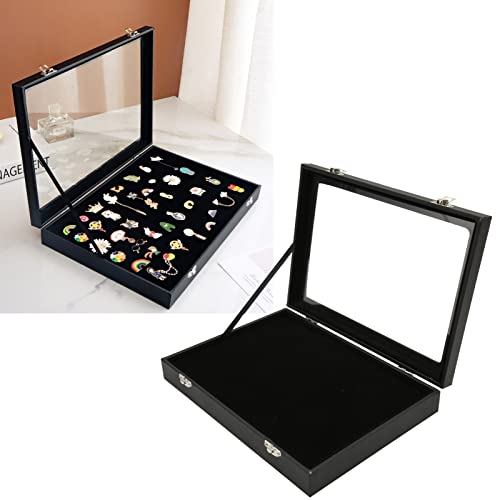 Medaille framedoos, transparant deksel stofdicht Pin sieraden display geval beschermend voor Brooch collectie (M) 3