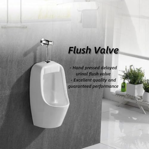 Flush Valve, Urinal Flush Valve, Zinklegering Meerjarig Tijd Vertraging Spoelen Urineventiel Drukknop Watertank Valve Urinaal blootgesteld