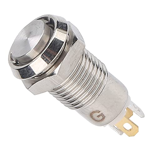 Drukknopschakelaar, Drukknopschakelaar, 8mm Metal Momentary Pushknop Switch voor Auto Rv Truck Boat 3V, Auto Drukknop Schakelen (vegetable) 5