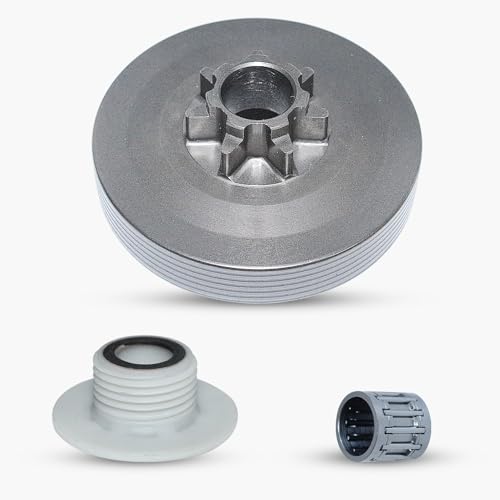 375-7T Clutch Bell Drive Rail Sprocket Drum Snail Transmission Voor Chinese kettingzaag 4500 45cc 5200 52cc 5800 58cc Zagen Delen