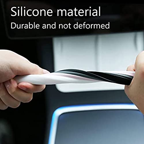 230x360mm Centrale Controle Navigatie Schermbeschermer Frame Siliconen Trim Cover Compatibel met Y 2021-2023 (zwart) 5