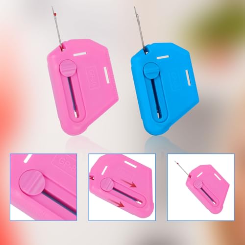 2 sts 2-in-1 verstelbare naadgids met ingebouwde draad van de naad, veelhoekige magnetische multifunctionele zoomgids met schaalverdeling Universele naaiaccessoires en toebehoren 3