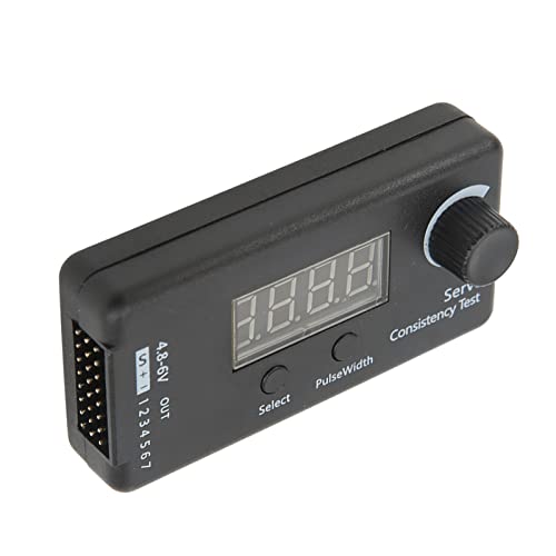 Digitale Servo Tester, Digitale Servo Tester 3 Modi Hoge nauwkeurigheid Zwarte Plastic Servo Consistentie Tester voor RC Helicopter DC 4.8-6V