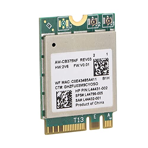Draadloze netwerkkaart voor PC, Wifi Module Computer Accessoires 2.4/5.0GHz Bluetooth 5.0 M.2 NGFF Draadloze netwerkkaart 802.11a/b/g/n/ac RTL8822CE