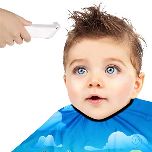 Barber Waterdichte Salon Haar Styling Apron Kinderen Jongens Meisjes Dierenpatroon Styling Shampoo Salon Barber, lucht blauw