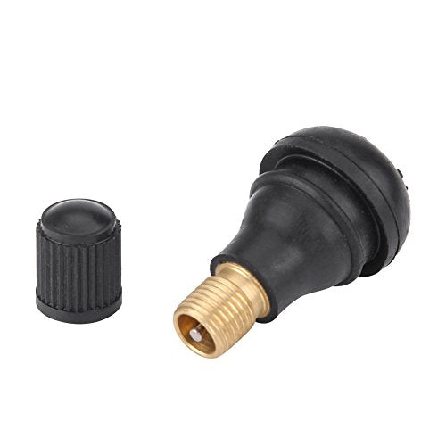 10 st TR412 Rubber Snap in Valve Handvat Set metaal en rubberen auto Snap in Band Band Valve Stam Vervanging voor ATV Lawn, Veelzijdig ontwerp, Hoge temperatuur Valve Cores