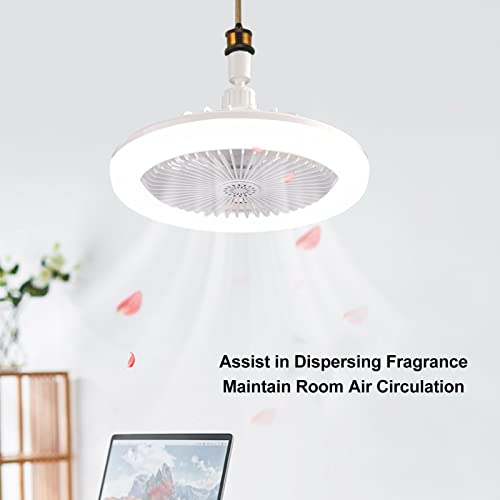 E27 Lamphouder Ventilator Moderne plafondventilatoren met verlichting en afstandsbediening 85‐265V Verstelbare speed gesloten ventilator voor slaapkamer woonkamer keuken 4
