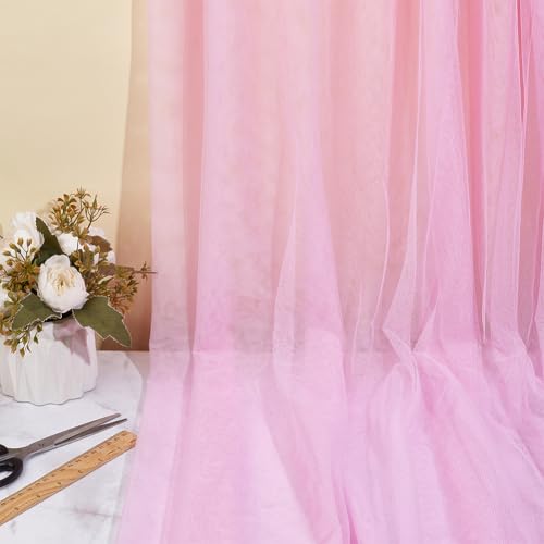 5m polyester mesh stof, 1,6m brede tule stof parel roze ademend mesh materiaal voor kleding voering sportkleding DIY crafting kostuum ontwerp