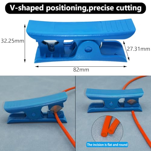 PE slang, polyethyleen pneumatische slang oranje 10m, lucht compressor slang OD 8mm x ID 5mm met blauwe pijp cutter gebruikt voor waterbron transmissie 3