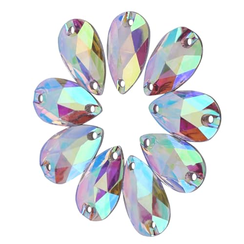 2 kleuren 200 stuks vallen Vorm Hars Flatback Naaisteen met dubbele gaten voor kleding Naaikralen Decoratie (Wissen AB) 5