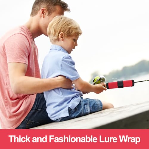 Vissen kunstaas covers, 15 cm visstok pantser lokken wrap vishaak dekking hengel mouwen aas afgeschermde opslag beschermer bescherming om vissers veilig te houden voor hengel, 4 Pack 3