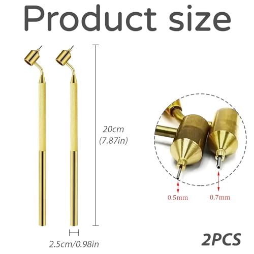 Fluid Writer Pen, 2 stuks, 0.5mm/0,7 mm, Fine Line Paint Set voor reparatie, scratches, artistieke lettertypen, schilderen, schrijven, fijne lijn schilderen