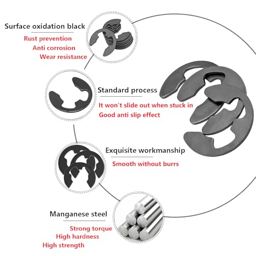100 stuks Behoud Ringen, E-Clips Behoud Ringen, Snap Opening, Vergrendeling Ringen voor Lagers, 2mm 4