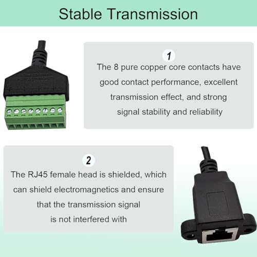 RJ45 Plug to 8 Pin Adapter met Schroef LAN voor Cat7 Cat6 Cat5 Cat5e Ethernet Extender Cable RJ45 8 Pin T568B voor CCTV Internet Digital DVR Ethernet Jack Network