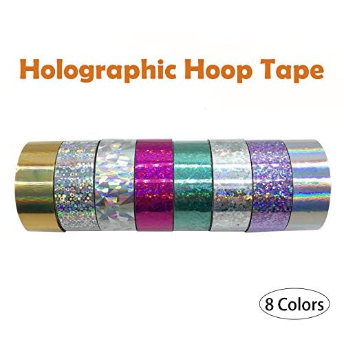 Gereedschap 5 Rolls Decoratieve Tape Holografische Glitter Kleefband, 1,8cm x 10m DIY Sticky Masking - Diamant Zilver 3