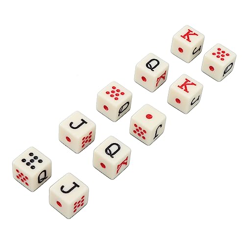 20 stuks Spaanse Poker Dice, 6 Sided Poker Dice Spaanse Poker Dice Game voor familie 4