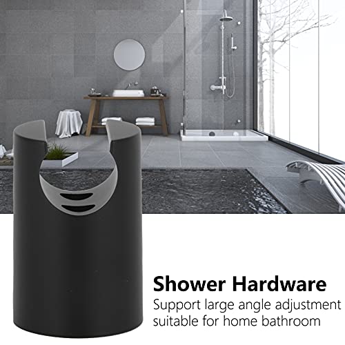 Douchehoofdhouder ABS 360° verstelbare handdouche Chrome Vergulde vervanging voor schuifdeur badkamer accessoires (zwart)