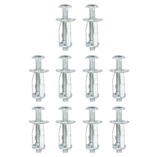 Uitbreiding Schroefmoeren M4 x 25 mm, 10 stuks Jack Groove Petal Shape Rivets Mortise Noten Bevestigingselementen met schroeven Bevestiging voor holle wand dun