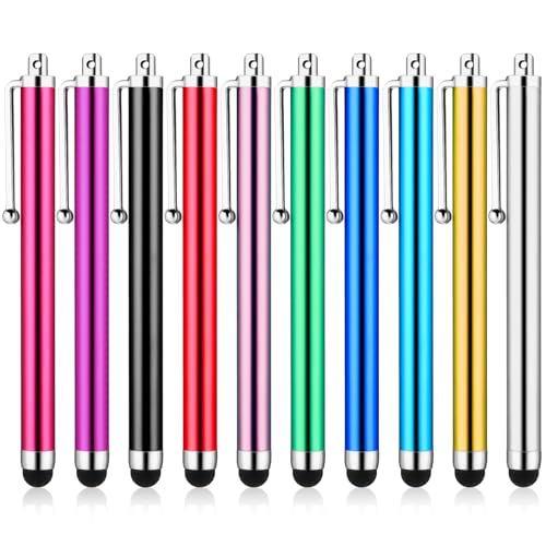 Stylus Pennen voor Touch Screens, 10 stuks Universal Stylus Pen, Zeer gevoelige Stylus Pen Mobiel Tabletpen voor smartphones Tabletten Compatibel (A)