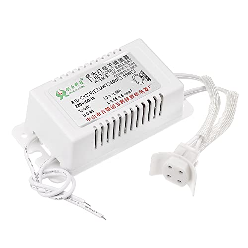 4x2x1" Electronic Ballast 220V AC 22/40 Watt Ring Fluo Lamp Tube Silver Tone